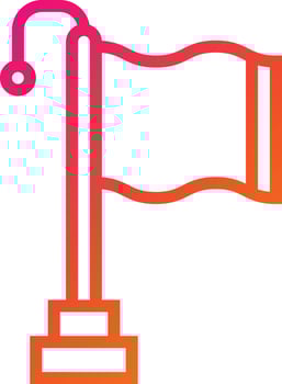 Flag Vector Icon Design Illustration