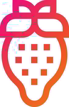 Strawberry Vector Icon Design Illustration