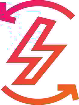 Electricity Recycling Vector Icon Design Illustration