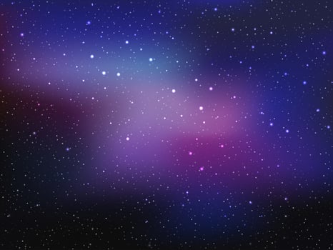 space background with stars and nebula vector