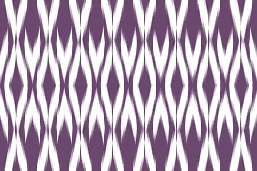 Traditional Ikat fabric seamless pattern vector