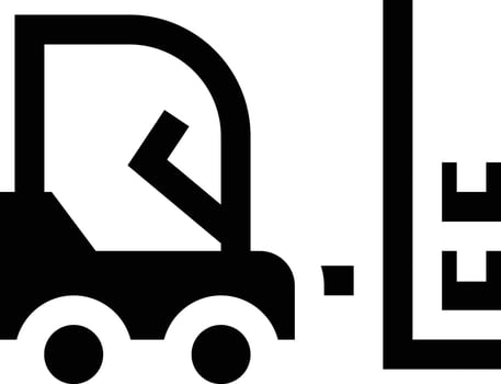 Fork Lifter Vector Icon Design Illustration