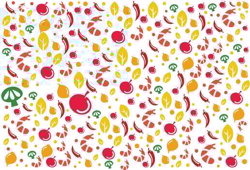 cooking spice pattern vector