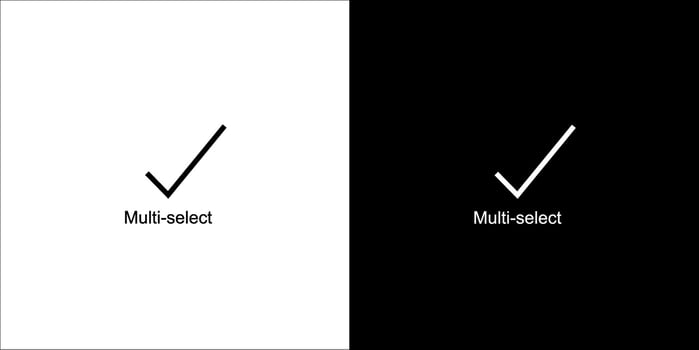 Multi Select icon design vector