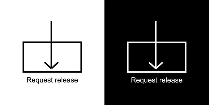 Request release icon design vector