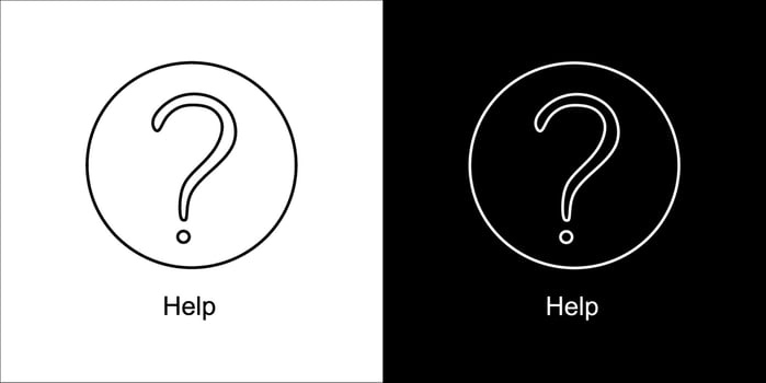 Icon Help icon design vector