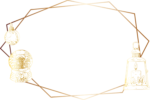 Christmas geometric frame. png