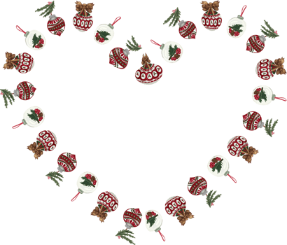 Christmas wreath frame. png