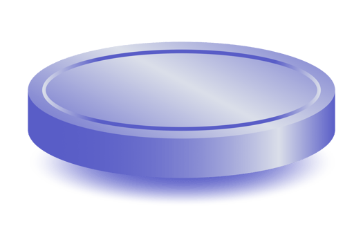 Blue podium showing products png