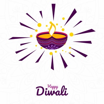 diwali festival design vector
