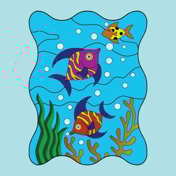 Vector Illustration of butterfly fish