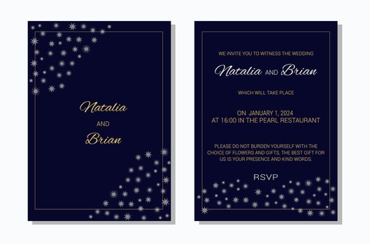 Wedding Invitation layout vector