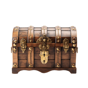 AI Generative treasure box  on transparent background  AI generative png