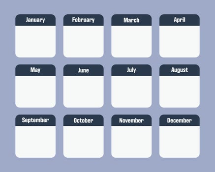 monthly budget planner, blank sticky note template vector