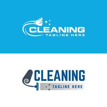 Cleaning services logo design collection vector