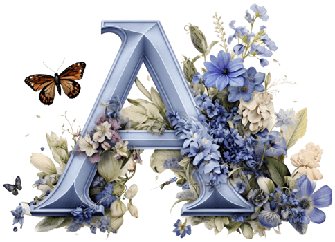 A alphabet. Generative AI. png