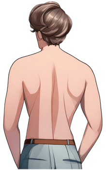 A man, illustration. Generative AI. png