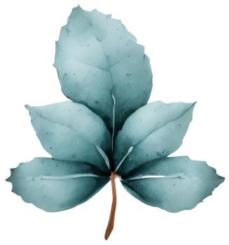 Leaf in Christmas. Generative AI png