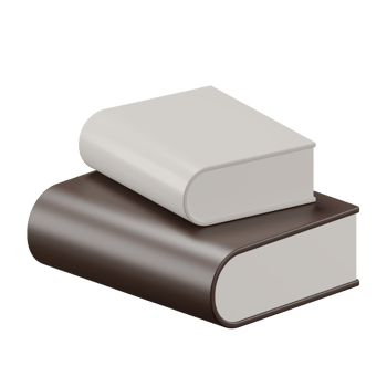 3d render of stacked book. png