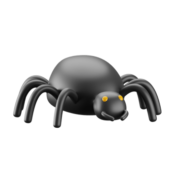 3d icon of halloween spider. png