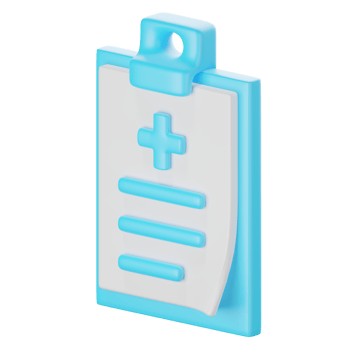 3d icon render of prescription png