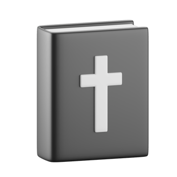 3d icon of halloween bible. png