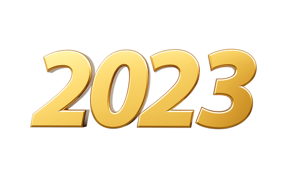 Happy new year 2023  3d illustration png