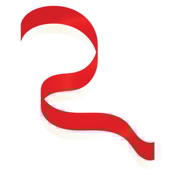 Indonesia Flag Ribbon Gradient vector