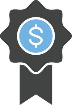 Reward icon vector image. Suitable for mobile apps, web apps and print media.
