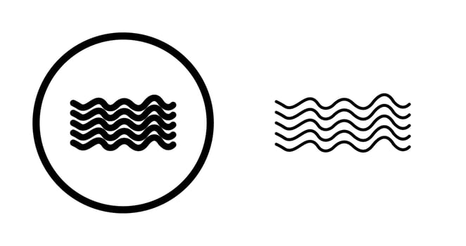 Magnetic Waves Vector Icon