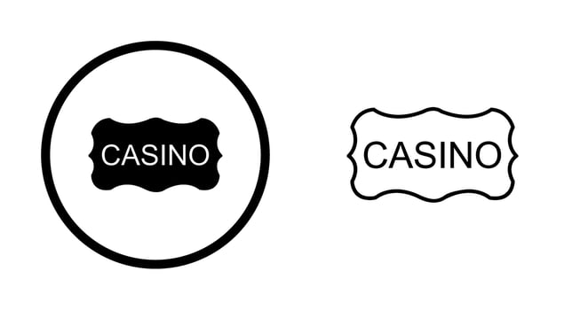 Casino Sign Vector Icon