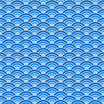 Blue shade of Japanese wave pattern background. Japanese seamless pattern vector. Waves background illustration. for clothing, wrapping paper, backdrop, background, gift card. vector