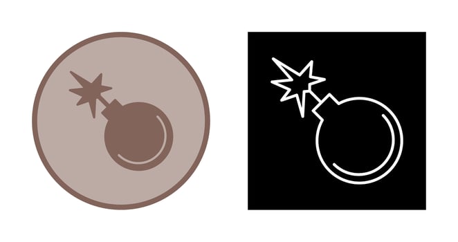 Danger of Explosion Vector Icon
