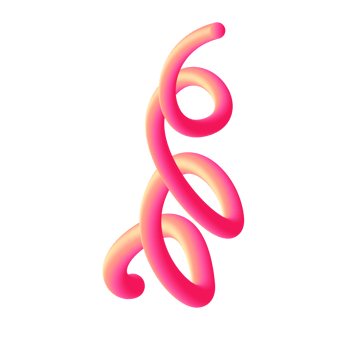 3D Line Wave Pink png