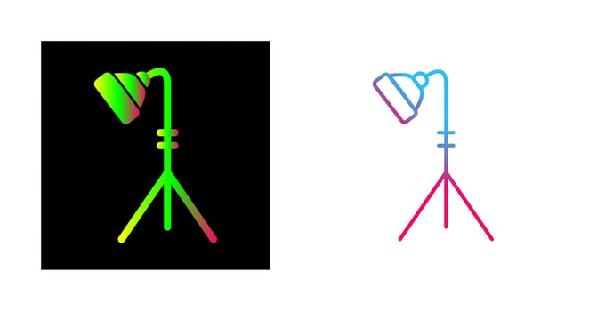 Unique Light Stand Vector Icon