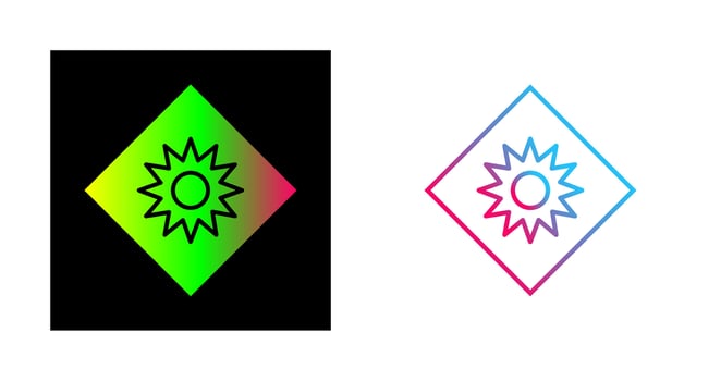 Optical Radiation Vector Icon