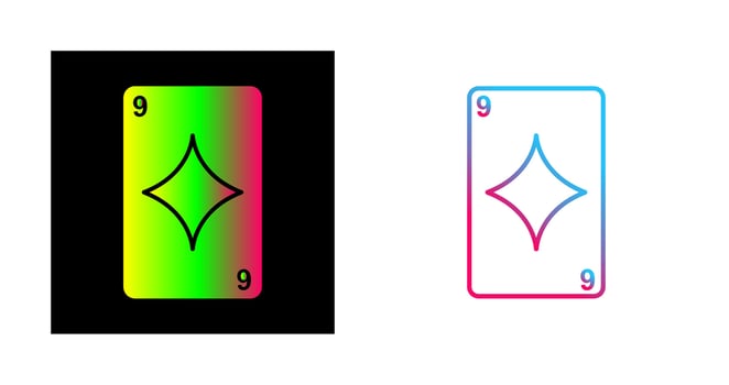 Diamonds Card Vector Icon
