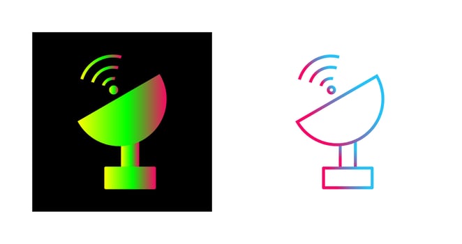 Unique Satellite Vector Icon
