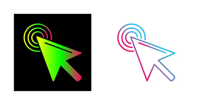 Unique Click Vector Icon