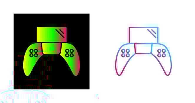 Unique Play Station Vector Icon