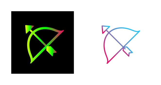 Unique Archery Vector Icon