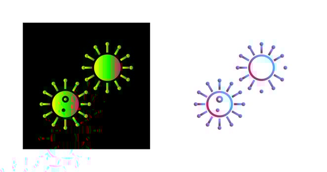 Unique Virus Vector Icon