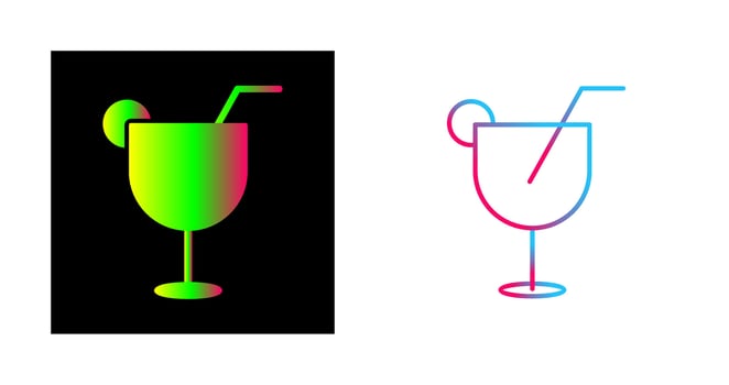 Unique Drinks Vector Icon