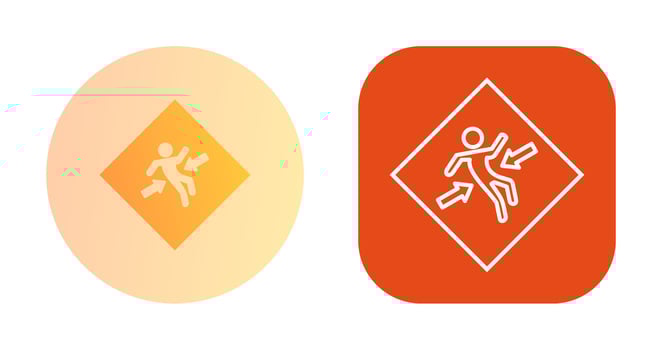Crush Zone Vector Icon