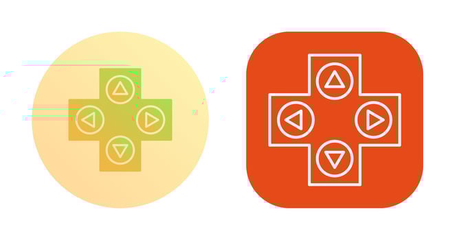 Unique Gaming Control Vector Icon
