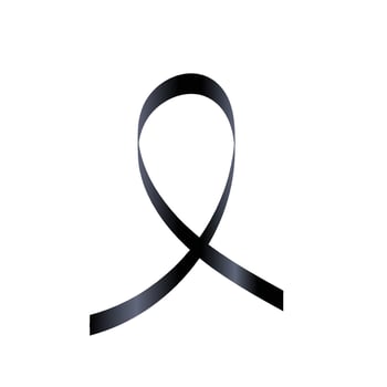 Realistic Black Ribbon vector