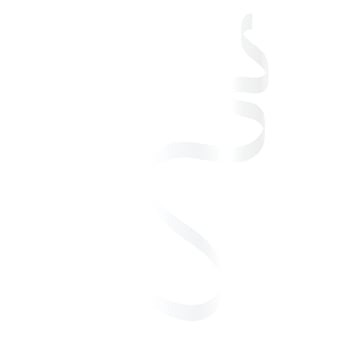 White Curly Ribbon Illustration vector
