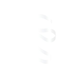 White Curly Ribbon Illustration vector