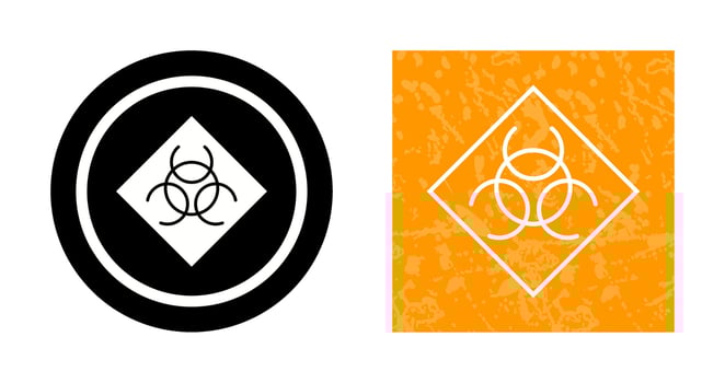 Biological Hazard Vector Icon
