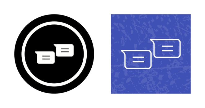 Unique Messages Vector Icon